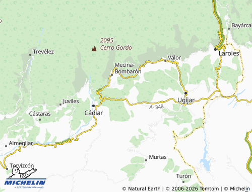 MICHELIN Yátor map - ViaMichelin