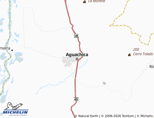 Carte MICHELIN Aguachica - ViaMichelin