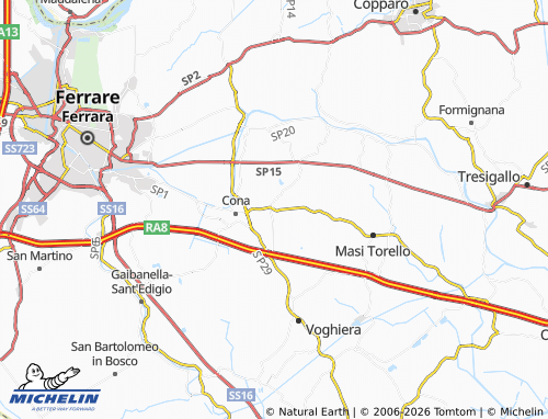 MICHELIN Quartesana map - ViaMichelin
