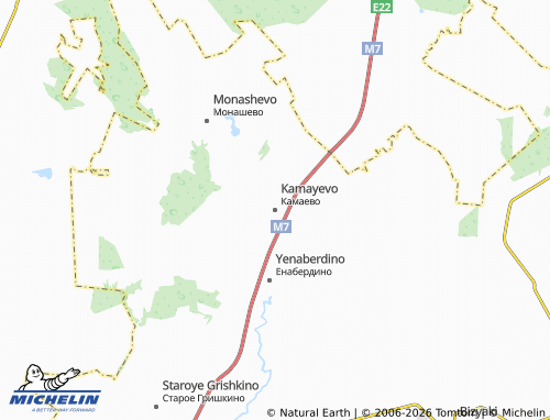 MICHELIN-Landkarte Kamayevo - ViaMichelin