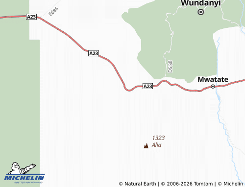 MICHELIN Mkameni map - ViaMichelin