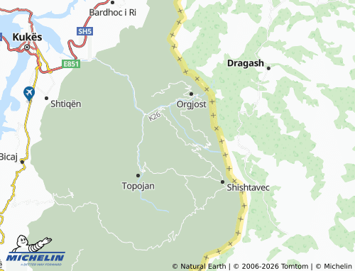 Mappa MICHELIN Oreshkë - ViaMichelin