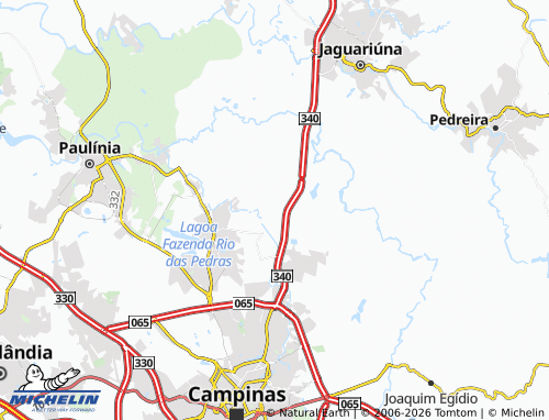 Mapa MICHELIN Bosque das Palmeiras - ViaMichelin