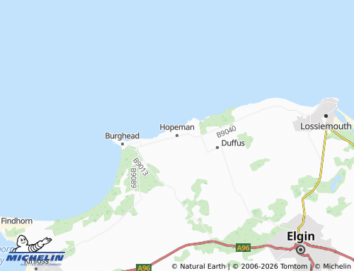 MICHELIN Hopeman map - ViaMichelin