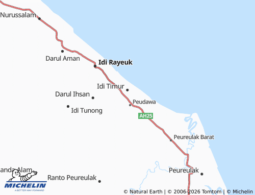 MICHELIN Seuneubok Timur map - ViaMichelin
