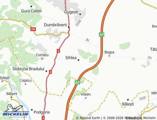 Mappa MICHELIN Sihlea - ViaMichelin