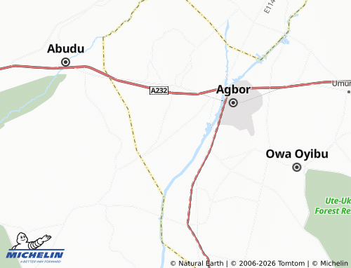 Mapa MICHELIN Agbor-Nta - ViaMichelin