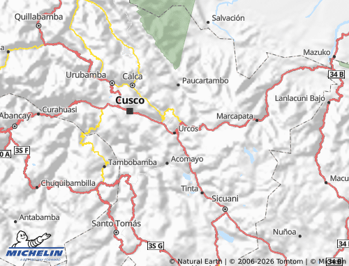 Mapa MICHELIN Quispicanchi - ViaMichelin