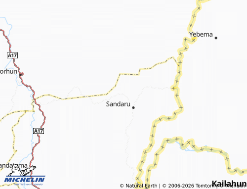 MICHELIN Bendu map - ViaMichelin