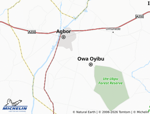 Mappa MICHELIN Owa-Alero - ViaMichelin