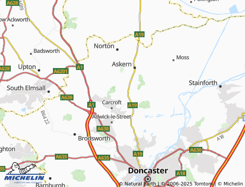 MICHELIN Owston map - ViaMichelin