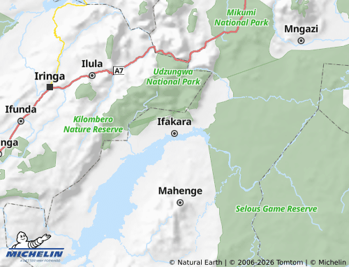 Mapa MICHELIN Kilombero - ViaMichelin
