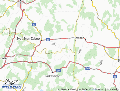 Mapa MICHELIN Cirkvena - ViaMichelin