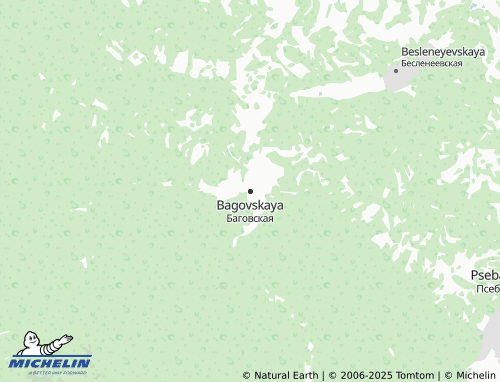 MICHELIN Bagovskaya map - ViaMichelin