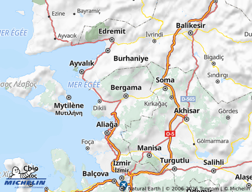 Mapa MICHELIN Bergama - ViaMichelin