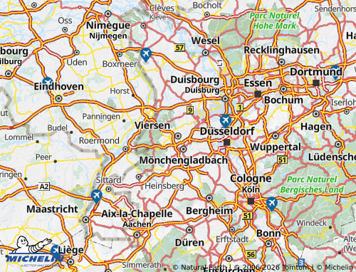 MICHELIN Viersen map - ViaMichelin