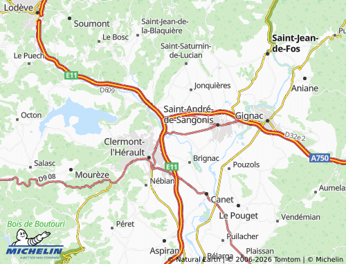 MICHELIN Ceyras map - ViaMichelin