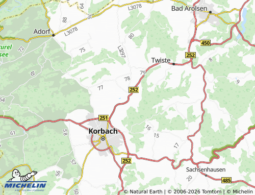 Kaart MICHELIN Berndorf - ViaMichelin