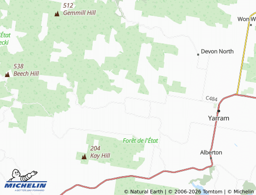 MICHELIN Jack River map - ViaMichelin
