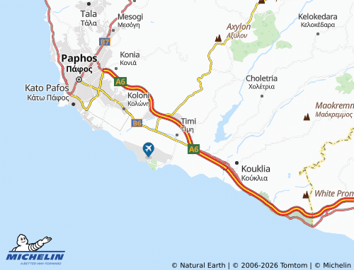 MICHELIN Timi map - ViaMichelin