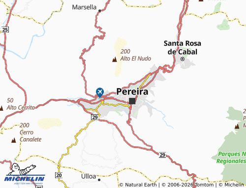 MICHELIN Risaralda map - ViaMichelin