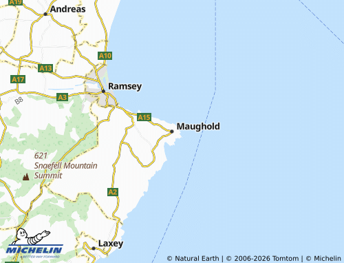 MICHELIN Maughold map - ViaMichelin