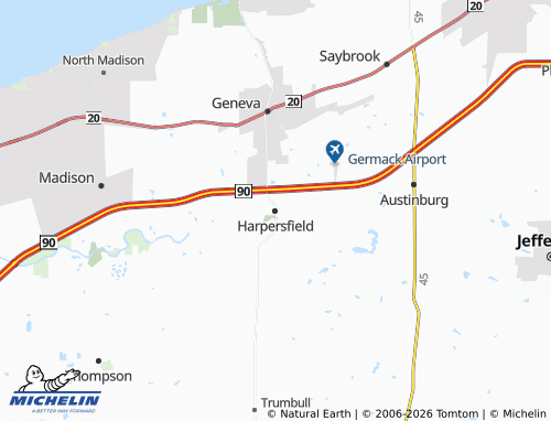 Mappa MICHELIN Harpersfield - ViaMichelin