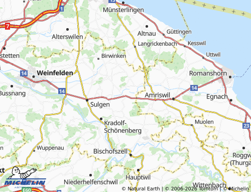 MICHELIN-Landkarte Erlen - ViaMichelin
