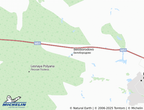 MICHELIN Beloborodovo map - ViaMichelin