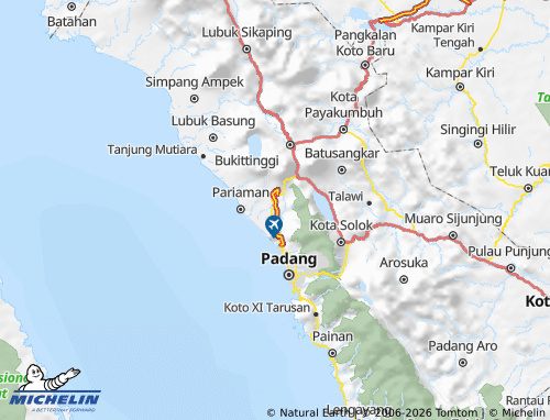 MICHELIN Padang Pariaman map - ViaMichelin