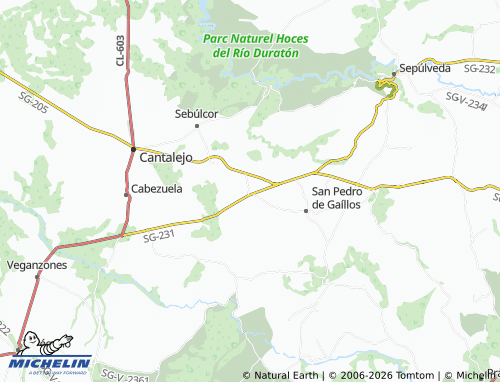 MICHELIN Valdesimonte map - ViaMichelin