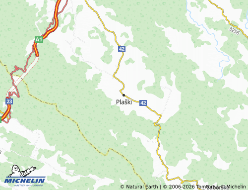 MICHELIN-Landkarte Plaški - ViaMichelin