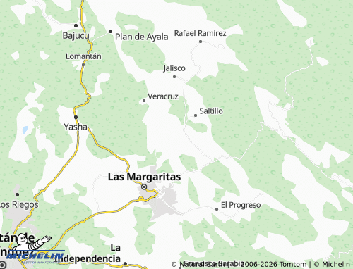 MICHELIN La Libertad map - ViaMichelin