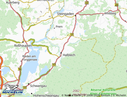 MICHELIN Trauchgau map - ViaMichelin