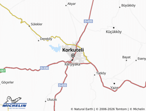 Mappa MICHELIN Korkuteli - ViaMichelin