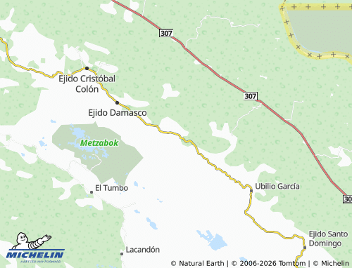 MICHELIN Ejido Jericó map - ViaMichelin
