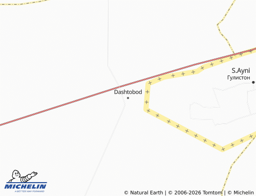Mappa MICHELIN Dashtobod - ViaMichelin