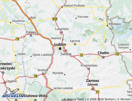 MICHELIN-Landkarte Lubelski - ViaMichelin