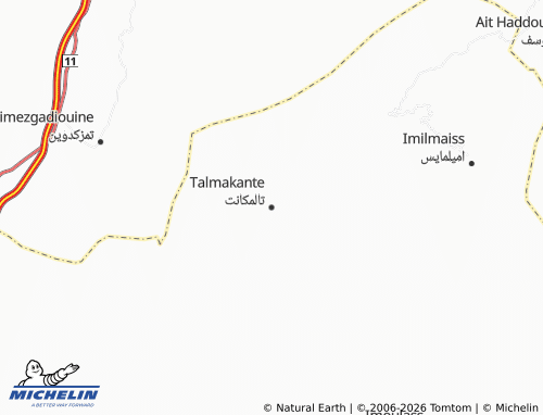 MICHELIN Talmakant map - ViaMichelin