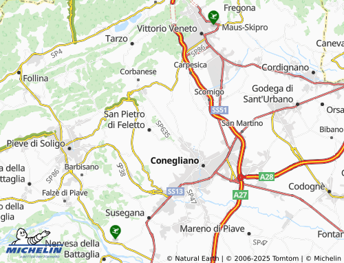 MICHELIN Bagnolo map - ViaMichelin
