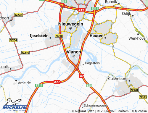Carte MICHELIN Vianen - ViaMichelin