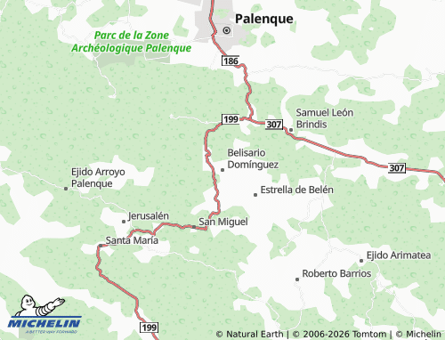 MICHELIN Belisario Domínguez map - ViaMichelin