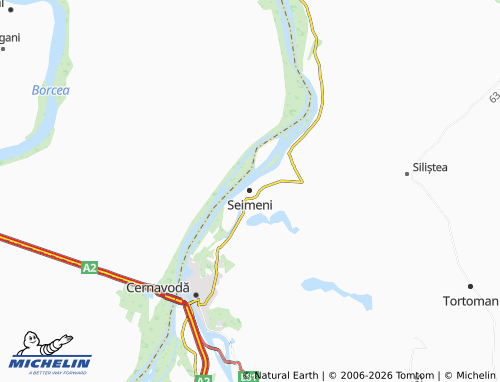 MICHELIN Seimeni map - ViaMichelin