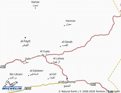 MICHELIN-Landkarte al-Qasab - ViaMichelin