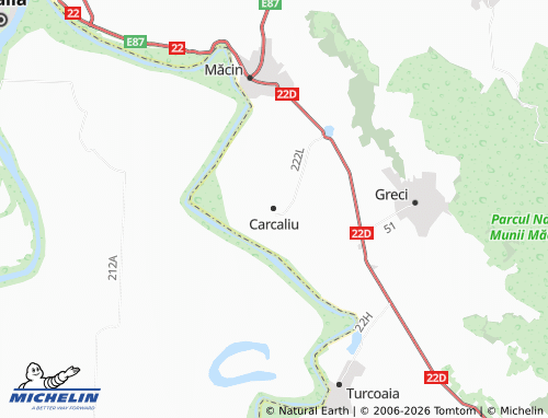 MICHELIN Carcaliu map - ViaMichelin
