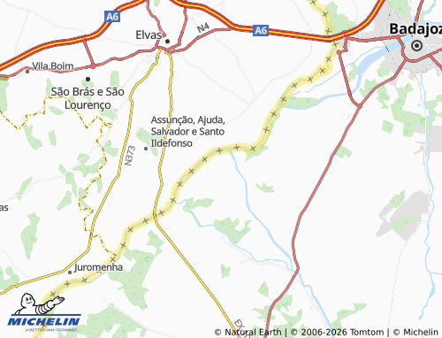 Kaart MICHELIN Albalá - ViaMichelin