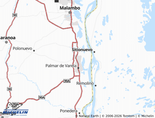 Mapa MICHELIN Santo Tomás - ViaMichelin