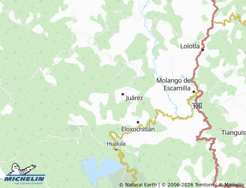Carte MICHELIN Juárez - ViaMichelin