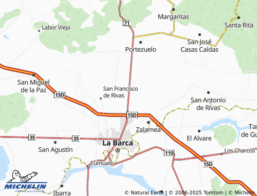 MICHELIN La Paz de Ordaz map - ViaMichelin