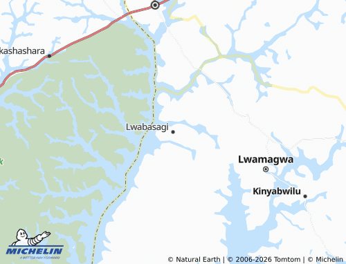 MICHELIN Lwabasagi map - ViaMichelin